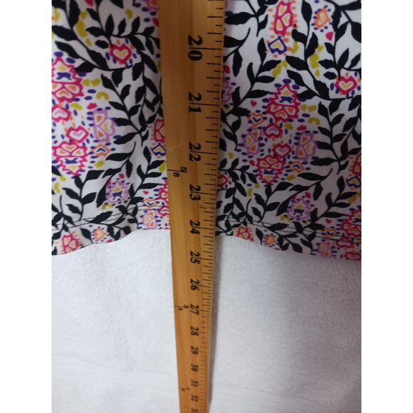 Charter Club Womens Floral Print Short Sleeve T-Shirt Multicolor Large - Picture 7 of 7